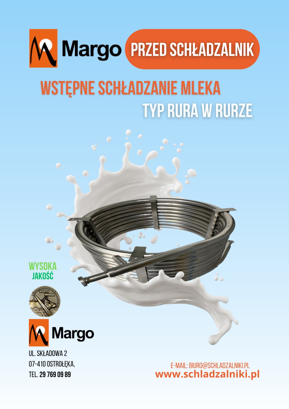 Schładzalniki - informacje ulotka